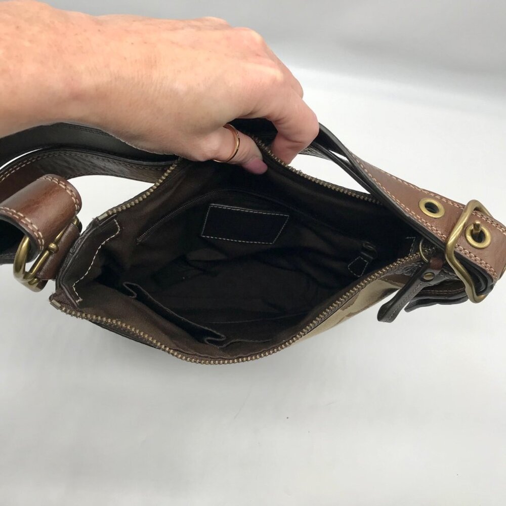 Coach Brown Monogram Patchwork Shoulder Bag 11497 - image 10